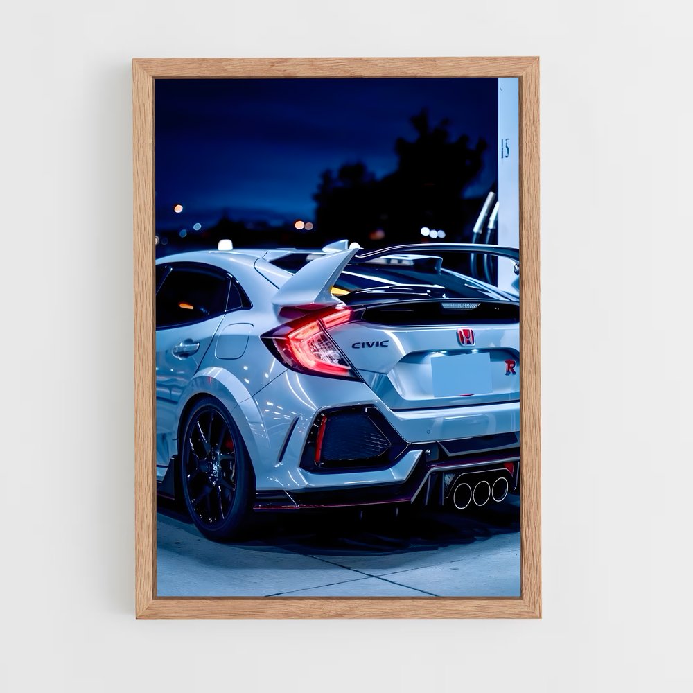 Poster Civic de type – affiche Honda (vue 4)